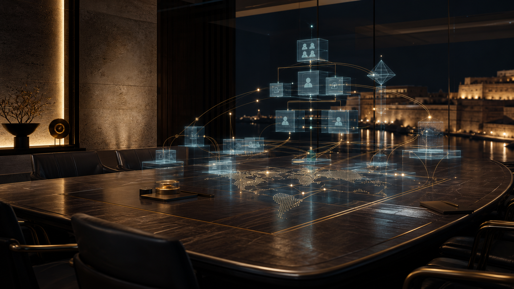 Grand Harbour business law visual with corporate structures